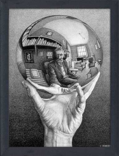 Hands With Reflecting Sphere